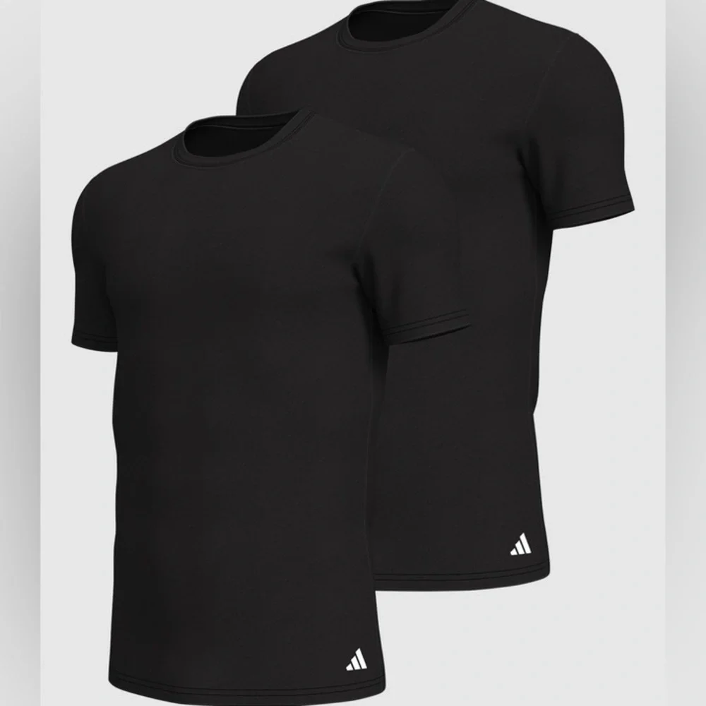 ADIDAS men’s 2 Pack Active Flex Cotton Crew Neck T-Shirt